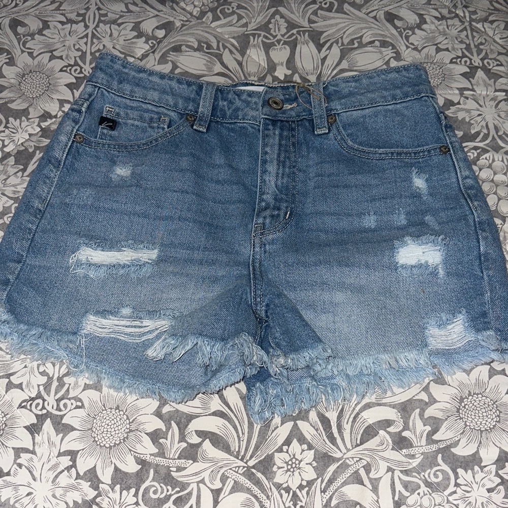 KanCan NWOT Light Blue Distressed Jean Shorts